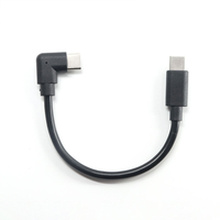 Câble de transfert de données USB C personnalisé, mâle droit vers mâle coudé, câbles personnalisés