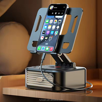 Nouveau support de tablette créatif trois-en-un haut-parleur batterie externe support de diffusion en direct multifonction haut-parleur Bluetooth téléphone portable