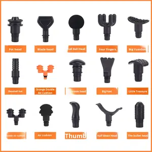 Home Fitness Metall ABS PP Faszien pistole Massage stab mit Relaxer Zubehör für die Körper anwendung - Product Image 2