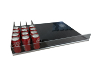 Système de poussoir automatique pour étagères de présentation en magasin de détail