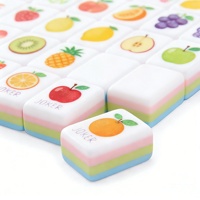 Jeu de Mahjong américain, coffret de jeu de Mahjong, acrylique personnalisé, 166 tuiles en acrylique de qualité avec impressions colorées