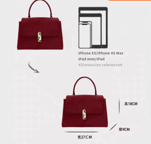 Bolso de Novia para Mujer 2026, Nuevo Bolso Tote Rojo de Terciopelo, Capacidad Mediana-Grande, de Alta Gama, para Uso Diario - Product Image 2