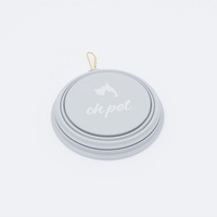 Bol à eau et à nourriture pour animaux de compagnie personnalisé sans BPA, pliable, portable, pliable, en silicone de qualité alimentaire, pour chien