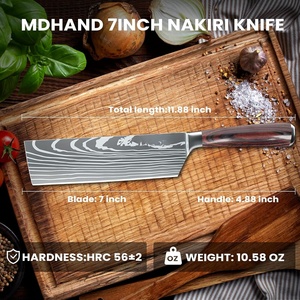 Cuchillo Nakiri de 7 pulgadas-Rebanador de carne súper afilado y cuchillo de cocina para verduras, mango Pakamu, un regalo para hombres y mujeres - Product Image 4