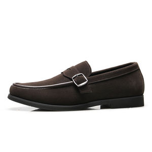 รองเท้าหนังแบบสวม คุณภาพพรีเมียม รองเท้าโลฟเฟอร์หนังกลับแบบสวม รองเท้าลำลองหนังแท้สำหรับผู้ชาย รองเท้าผู้ชายขายส่ง - Product Image 5