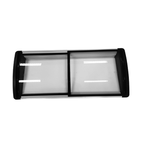E002 Prix avantageux Pièces de congélateur à crème glacée Manuel Neuf Cadre de vitrine réfrigérée en plastique ABS avec porte à verrouillage et vitre trempée Low-e - Product Image 2