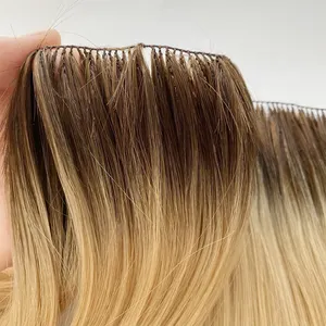持久的隐形双拉原始切割对齐的俄罗斯人头发在纬纱延伸，批发价