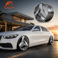 Jantes de voiture de course forgées chromées en forme de lame, compatibles avec Mercedes, BMW, Benz, Audi, Rolls Royce, chrome 5x114.3 5x112 17 18 19 20 pouces
