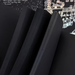 HK A5 màu đen trống bên trong trang ngang dòng minh họa notepad sinh viên tự làm graffiti máy tính xách tay - Product Image 2