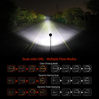 SR7 Spot Off Road Led Işık 12V 24V Dinamik Başlangıçlı Beyaz DRL Kehribar 4X4 Spot Işıklar Bakkie LED 7 İnç Spot Işık Toyota Hilux için