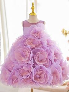 Puffy dentelle Tulle robe De bal princesse enfants robe Couture enfants robe De soirée photographie robe Vestidos De Fiesta 8 ans - Product Image 6