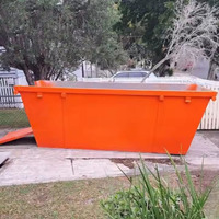 Bac de collecte des déchets de construction de couleur recommandée, haute durabilité, à prix bas