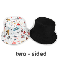 Chapeau Bob Unisexe Réversible à Motif Série Science-Fiction Spatiale Nouvelle Génération, Protection Solaire et Anti-UV