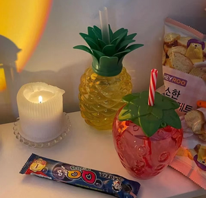 Vente en gros de gobelets à fruits en plastique très demandés |   Gobelet d'été à motifs Fraise, Ananas, Pastèque, Raisin, en stock pour achat en gros - Product Image 1