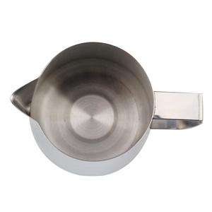 Pichet à mousse de lait en acier inoxydable de 350 ml/600 ml, polissage miroir, coulée de précision - Product Image 5