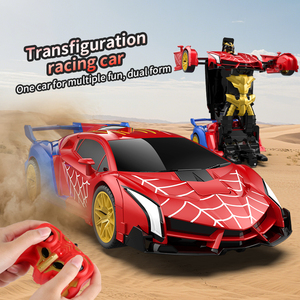 Transformer les voitures Rc 2.4Ghz voiture télécommandée 1:18 échelle Robot déformation à un bouton Rotation à 360 ° voiture jouet cadeaux pour garçons - Product Image 6