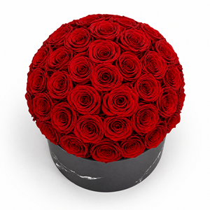 Rosa Eterna Personalizada, Flores Preservadas Hechas a Mano, Regalo de Rosa Lujosa, 39 Rosas Reales Preservadas <span class=keywords><strong>para</strong></span> <span class=keywords><strong>Siempre</strong></span> en Caja de Mármol - Product Image 2