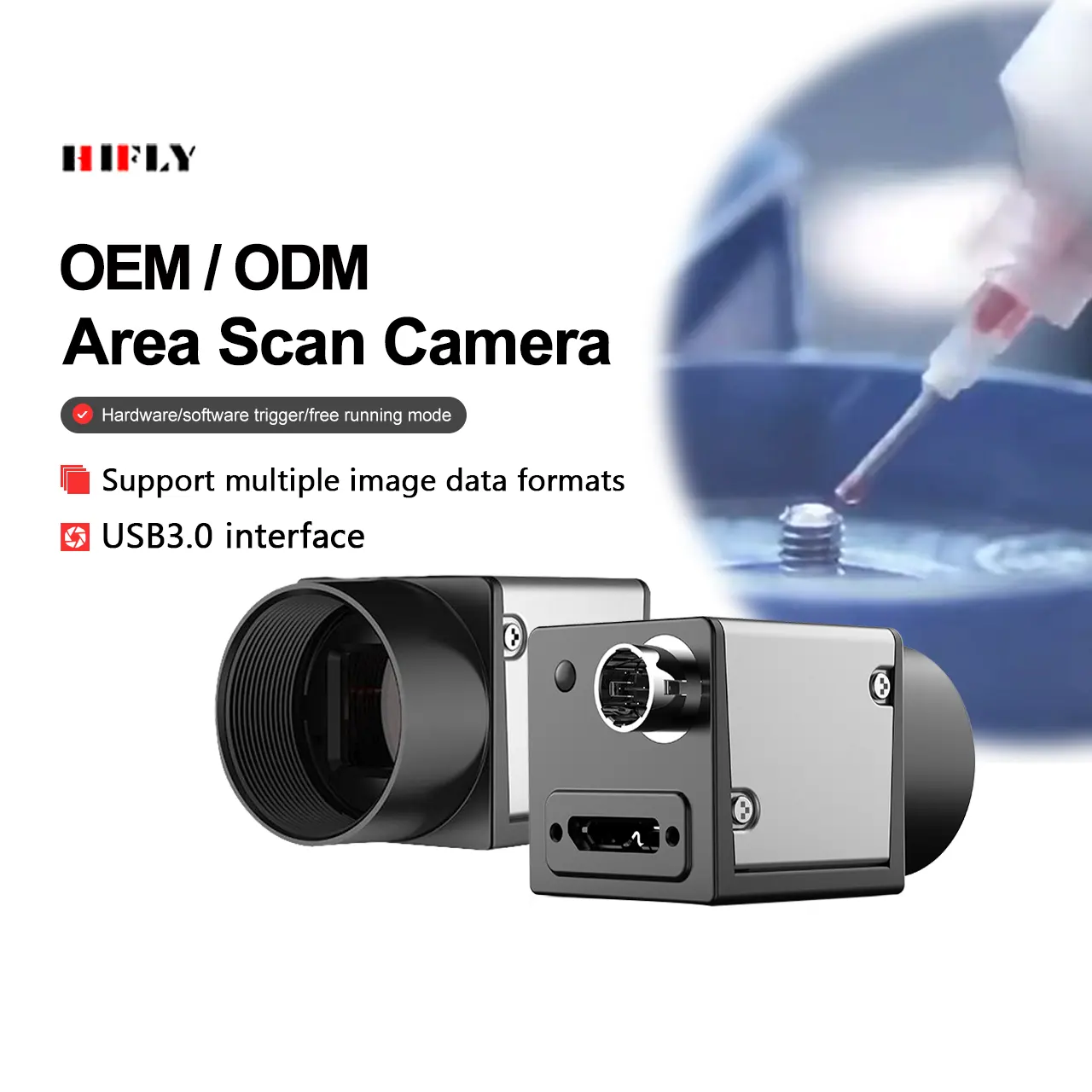 640*480 Area Scan Color Usb3.0 Waterproof Mini Wide Visual Inspection High Speed Machine Vision Industrial Camera