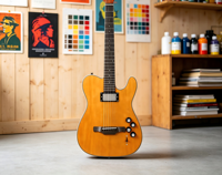 Gitar Akustik Elektrik Profesional EARTHGRACE K10 Silent Natural dengan Senar Nilon Kayu Mahoni & Rosewood India