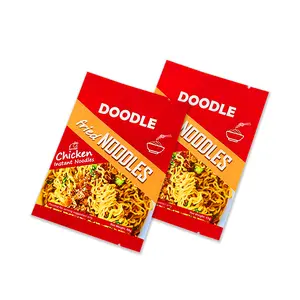 Heat Sealing Custom Printed Plastic Fried Chow Mein Instant Noodles Packaging Bag