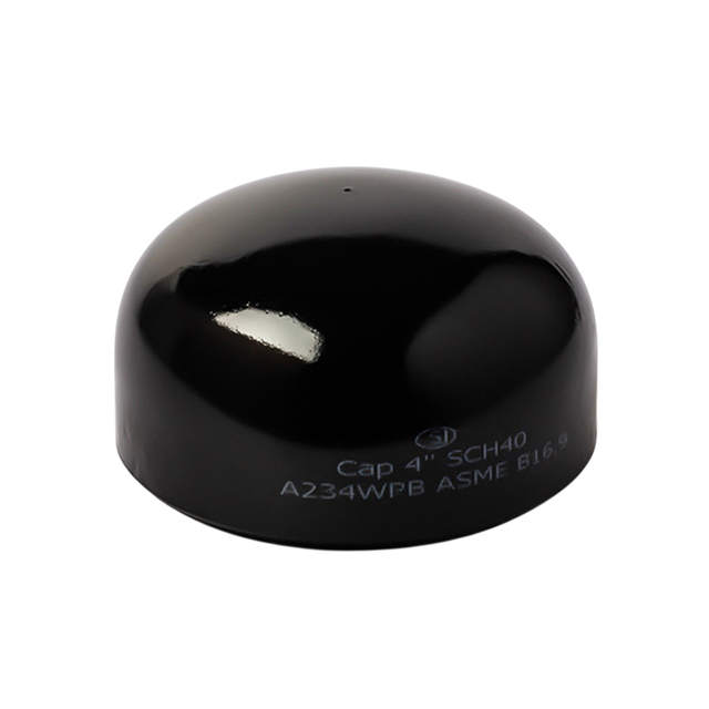Cast Bend Pipe Cap ASME B16.9 Carbon Steel A234 WPB Butt Weld Cap 1/2"-48" Pipe Fittings Black/Painting/Anti-rust Oil Surface
