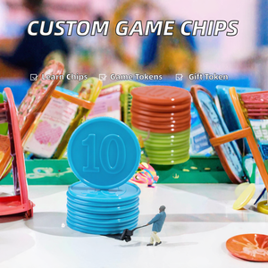 Fichas de Juego de Plástico Personalizadas de 38 mm, Discos de Aprendizaje, Recuerdos Promocionales - Product Image 2