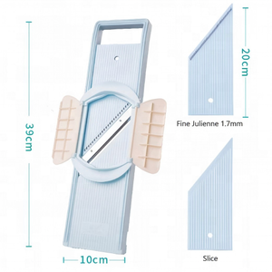 Trancheuse à légumes fine de 1,7 mm avec protection de sécurité brevetée, idéale pour les carottes, les concombres et plus encore, facile et sûre à utiliser - Product Image 1