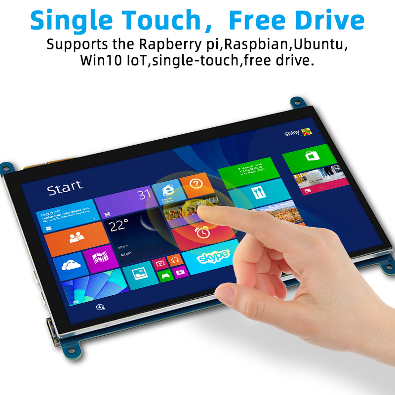 7 Inch Touch Screen Raspberry Pi 4 - 800 X 480 LCD Display
