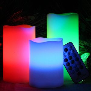 Bougies de pilier sans flamme <span class=keywords><strong>LED</strong></span> changeantes de couleur - Product Image 3