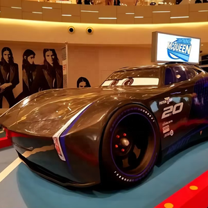 Vehículo de dibujos animados de fibra de vidrio Premium, modelo de coche de fantasía hecho a mano para museos infantiles - Product Image 1