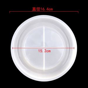 Small Round Shape Cup Coaster Epoxy Resin <b>Mold</b> Silicone <b>Hand</b> Make Diy Cut Mat Home Use OEM\ODM - Product Image 2