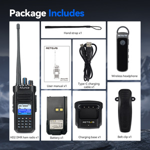 Ailunce Digital Walkie Talkie GPS Dual Band DMR Waterproof Rechargeable Battery Portable Radio - Product Image 5