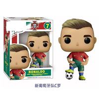 Figurine POP Cristiano Ronaldo, figurine de football tridimensionnelle de dessin animé CR7, ensemble de figurines, coffret cadeau commémoratif