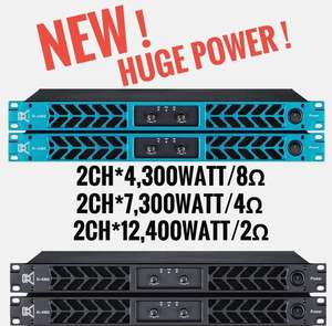 Cvr Geluidsapparatuur 4300W Power Mixer 1u Klasse D Audio 2-kanaals Versterker - Product Image 3