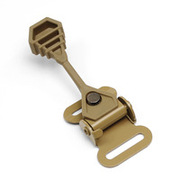 Sangle tactique en aluminium de qualité supérieure pour l'extérieur, 50x38mm, haute pression, boucle réglable pour sacs