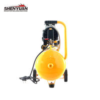 Compresseur d'air domestique, médical et dentaire SHENYUAN de haute qualité, sans huile, à piston, mini, personnalisé, 24L, 8 bars, sortie stable