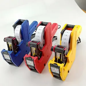Labeler Handheld Price Labelling Gun Yellow Red Blue Customized Money Time Hips Lead Packing Boxes Pcs Color