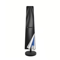 Parasol de terrasse manuel robuste et grand format avec housse en plastique imperméable et sac de rangement résistant aux UV
