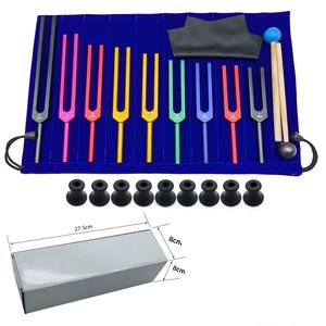 Juego de Diapasones de Aleación de Aluminio de Nueve Colores, Diapasones Profesionales para Sanación con Sonido - Product Image 3