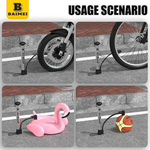 Pompe à main portable BAIMEI en alliage d'aluminium 120 Psi pour VTT et vélo de route, accessoires de vélo - Product Image 6