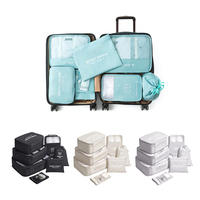 GELORY Ensemble de sacs d'organisation de voyage personnalisés de haute qualité Cubes d'emballage de bagages Sac valise