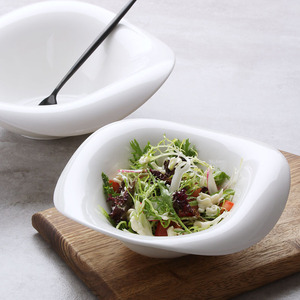 French Salad Bowl Restaurant <b>Ceramic</b> Shaped Dessert Soup Snack - Product Image 2