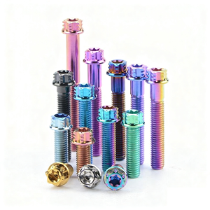 Титановые болты M4 UNC для мотоциклов, переходные, с внутренней и внешней резьбой, с шестигранной головкой, оцинкованные, в стиле «груша», тип <span class=keywords><strong>2</strong></span> - Product Image 1