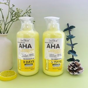 Lansyade nhà máy AHA Lotion 500ml axit trái cây Kem dưỡng da ve làm sáng da dưỡng ẩm cơ thể Kem hydroxy axit vitamin C - Product Image 3