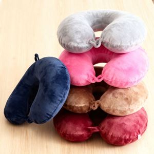 XDH172 Oreiller de voyage ergonomique en mousse à mémoire de forme en U, avec housse amovible et réglable, pour le cou et la sieste en avion – Meilleure vente - Product Image 6