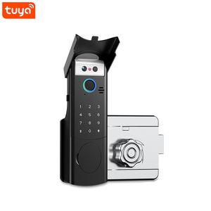 Wifi tuya thông minh vân tay mặt ID Video intercom Door Lock không thấm nước ngoài trời Bàn phím Keyless Glass Door đám mây lưu trữ dữ liệu - Product Image 1