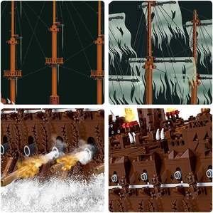 3658 PCS Flying Dutchman Ship Building Blocks Jouet pour enfants-Activités STEM sur le thème nautique et pirate et construction détaillée - Product Image 5