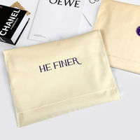 Pochette en coton personnalisée, pliable, pour cartes cadeaux, enveloppe à monnaie, emballage simple, vente en gros