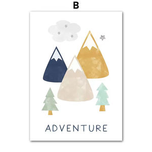 Poster personalizzati di arte della parete della <span class=keywords><strong>camera</strong></span> da letto del neonato e decorazioni per la casa stampate per le camere da letto dei bambini, dei ragazzi e delle ragazze - Product Image 3