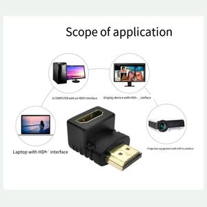 <span class=keywords><strong>Adaptateur</strong></span> de <span class=keywords><strong>coude</strong></span> standard plaqué or H DMI mâle à femelle 90 degrés à angle droit <span class=keywords><strong>adaptateur</strong></span> d'extension - Product Image 4